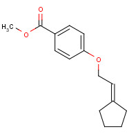 1142229-39-7 methyl 4-(2-cyclopentylideneethoxy)benzoate chemical structure
