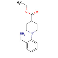 889947-86-8 ethyl 1-[2-(aminomethyl)phenyl]piperidine-4-carboxylate chemical structure