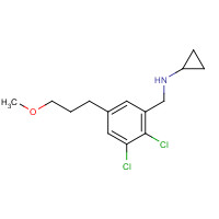 921630-31-1 N-[[2,3-dichloro-5-(3-methoxypropyl)phenyl]methyl]cyclopropanamine chemical structure