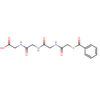 103725-47-9 2-[[2-[[2-[(2-benzoylsulfanylacetyl)amino]acetyl]amino]acetyl]amino]acetic acid chemical structure