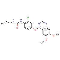 286370-15-8 1-[2-chloro-4-(6,7-dimethoxyquinazolin-4-yl)oxyphenyl]-3-propylurea chemical structure