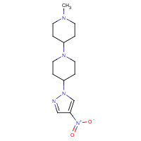 1453211-69-2 1-methyl-4-[4-(4-nitropyrazol-1-yl)piperidin-1-yl]piperidine chemical structure