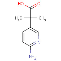385449-77-4 2-(6-aminopyridin-3-yl)-2-methylpropanoic acid chemical structure