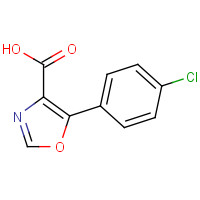 143659-14-7 5-(4-chlorophenyl)-1,3-oxazole-4-carboxylic acid chemical structure