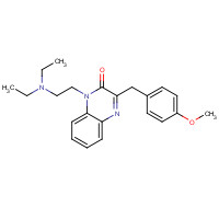23465-76-1 1-[2-(diethylamino)ethyl]-3-[(4-methoxyphenyl)methyl]quinoxalin-2-one chemical structure