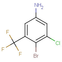 914225-58-4 4-bromo-3-chloro-5-(trifluoromethyl)aniline chemical structure