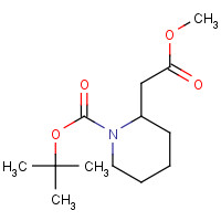 183859-36-1 tert-butyl 2-(2-methoxy-2-oxoethyl)piperidine-1-carboxylate chemical structure