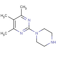 124863-73-6 4,5,6-trimethyl-2-piperazin-1-ylpyrimidine chemical structure