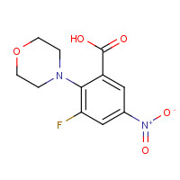 339154-54-0 3-fluoro-2-morpholin-4-yl-5-nitrobenzoic acid chemical structure
