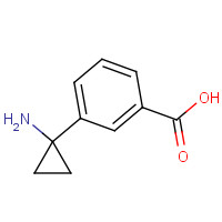 1266193-50-3 3-(1-aminocyclopropyl)benzoic acid chemical structure