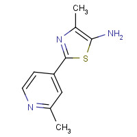 1240522-43-3 4-methyl-2-(2-methylpyridin-4-yl)-1,3-thiazol-5-amine chemical structure