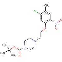 862874-10-0 tert-butyl 4-[2-(5-chloro-4-methyl-2-nitrophenoxy)ethyl]piperazine-1-carboxylate chemical structure