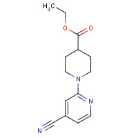 906352-67-8 ethyl 1-(4-cyanopyridin-2-yl)piperidine-4-carboxylate chemical structure
