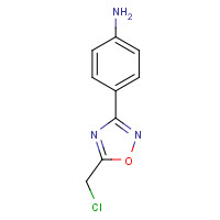 6674-17-5 4-[5-(chloromethyl)-1,2,4-oxadiazol-3-yl]aniline chemical structure