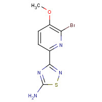 1179361-17-1 3-(6-bromo-5-methoxypyridin-2-yl)-1,2,4-thiadiazol-5-amine chemical structure