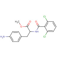 623144-15-0 methyl 3-(4-aminophenyl)-2-[(2,6-dichlorobenzoyl)amino]propanoate chemical structure