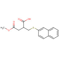 182157-47-7 4-methoxy-2-(naphthalen-2-ylsulfanylmethyl)-4-oxobutanoic acid chemical structure