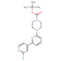 1201674-79-4 tert-butyl 4-[6-(2-chloropyridin-4-yl)pyridin-2-yl]piperazine-1-carboxylate chemical structure