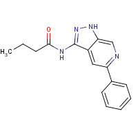 439290-41-2 N-(5-phenyl-1H-pyrazolo[3,4-c]pyridin-3-yl)butanamide chemical structure