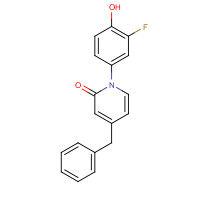 960298-01-5 4-benzyl-1-(3-fluoro-4-hydroxyphenyl)pyridin-2-one chemical structure