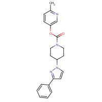 1205634-76-9 (6-methylpyridin-3-yl) 4-(3-phenylpyrazol-1-yl)piperidine-1-carboxylate chemical structure