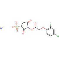 1135339-78-4 sodium;1-[2-(2,4-dichlorophenoxy)acetyl]oxy-2,5-dioxopyrrolidine-3-sulfonate chemical structure