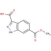 885522-60-1 6-methoxycarbonyl-1H-indazole-3-carboxylic acid chemical structure