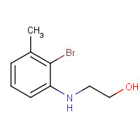1253926-13-4 2-(2-bromo-3-methylanilino)ethanol chemical structure
