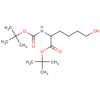 220243-81-2 tert-butyl 6-hydroxy-2-[(2-methylpropan-2-yl)oxycarbonylamino]hexanoate chemical structure
