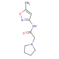 666821-88-1 N-(5-methyl-1,2-oxazol-3-yl)-2-pyrrolidin-1-ylacetamide chemical structure
