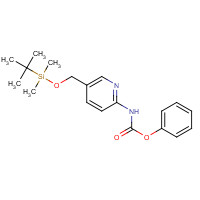 1018447-30-7 phenyl N-[5-[[tert-butyl(dimethyl)silyl]oxymethyl]pyridin-2-yl]carbamate chemical structure
