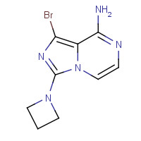 1419222-66-4 3-(azetidin-1-yl)-1-bromoimidazo[1,5-a]pyrazin-8-amine chemical structure