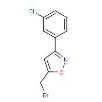 205928-88-7 5-(bromomethyl)-3-(3-chlorophenyl)-1,2-oxazole chemical structure