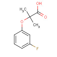 605680-36-2 2-(3-fluorophenoxy)-2-methylpropanoic acid chemical structure