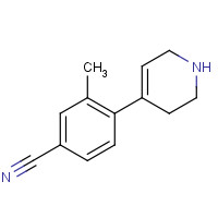 851068-14-9 3-methyl-4-(1,2,3,6-tetrahydropyridin-4-yl)benzonitrile chemical structure