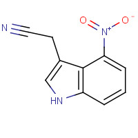 4770-06-3 2-(4-nitro-1H-indol-3-yl)acetonitrile chemical structure