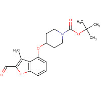 1402930-37-3 tert-butyl 4-[(2-formyl-3-methyl-1-benzofuran-4-yl)oxy]piperidine-1-carboxylate chemical structure