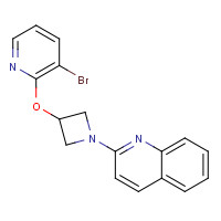1350607-50-9 2-[3-(3-bromopyridin-2-yl)oxyazetidin-1-yl]quinoline chemical structure