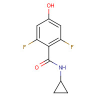 1402555-50-3 N-cyclopropyl-2,6-difluoro-4-hydroxybenzamide chemical structure