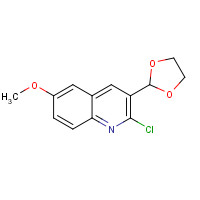773094-74-9 2-chloro-3-(1,3-dioxolan-2-yl)-6-methoxyquinoline chemical structure