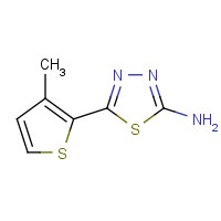 299933-32-7 5-(3-methylthiophen-2-yl)-1,3,4-thiadiazol-2-amine chemical structure