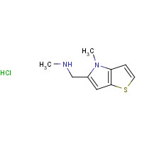 335033-68-6 N-methyl-1-(4-methylthieno[3,2-b]pyrrol-5-yl)methanamine;hydrochloride chemical structure