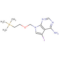 1207543-31-4 5-iodo-7-(2-trimethylsilylethoxymethyl)pyrrolo[2,3-d]pyrimidin-4-amine chemical structure