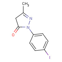 14580-14-4 2-(4-iodophenyl)-5-methyl-4H-pyrazol-3-one chemical structure