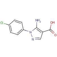 14678-90-1 5-amino-1-(4-chlorophenyl)pyrazole-4-carboxylic acid chemical structure