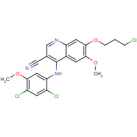 380844-49-5 7-(3-chloropropoxy)-4-(2,4-dichloro-5-methoxyanilino)-6-methoxyquinoline-3-carbonitrile chemical structure
