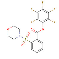 950603-27-7 (2,3,4,5,6-pentafluorophenyl) 2-morpholin-4-ylsulfonylbenzoate chemical structure