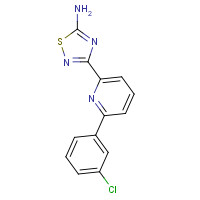 1179362-84-5 3-[6-(3-chlorophenyl)pyridin-2-yl]-1,2,4-thiadiazol-5-amine chemical structure