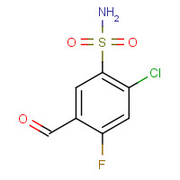 864083-12-5 2-chloro-4-fluoro-5-formylbenzenesulfonamide chemical structure
