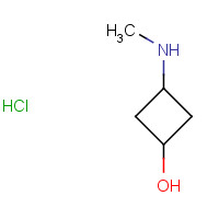 1375472-99-3 3-(methylamino)cyclobutan-1-ol;hydrochloride chemical structure